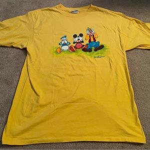 Vintage Walt Disney World Shirt Donald Mickey Goofy. Size XL, Made in The USA